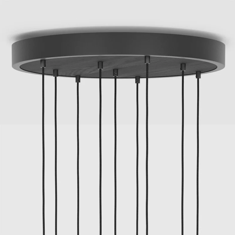 The Original Nine Pendant in Graphite + Voronoi II