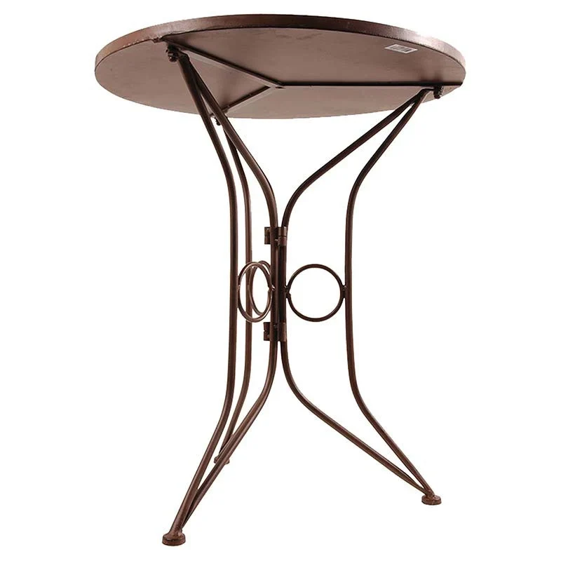 Table d’Extérieur avec Incrustation en Céramique Méditerranéenne, Structure Robuste
