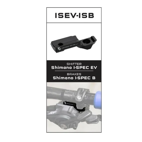 Adaptateur de Fixation WOLF TOOTH ShiftMount ISEV-ISB Shimano I-SPEC EV Shifter > Frein Shimano I-SPEC B