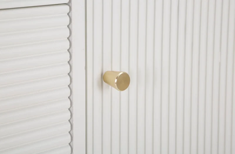 Armoire en bois blanc avec tiroirs – Rangement Matera