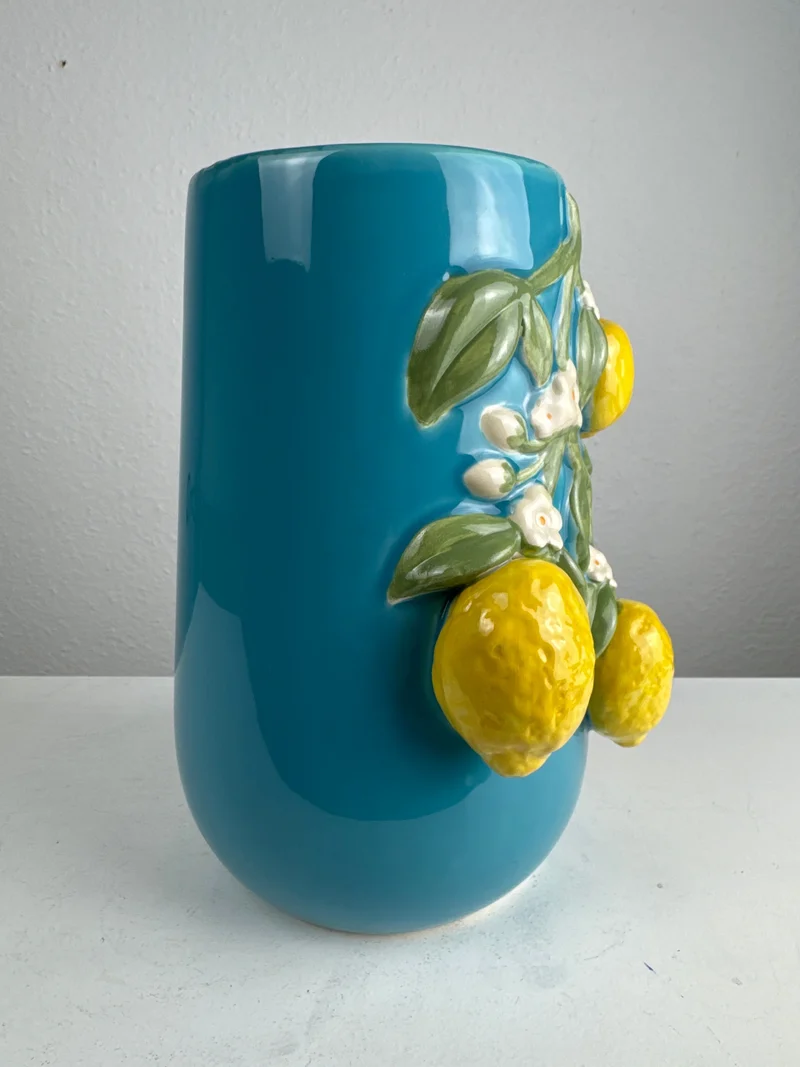 Vase Fleur de Citronnier (Céramique Style Italien)