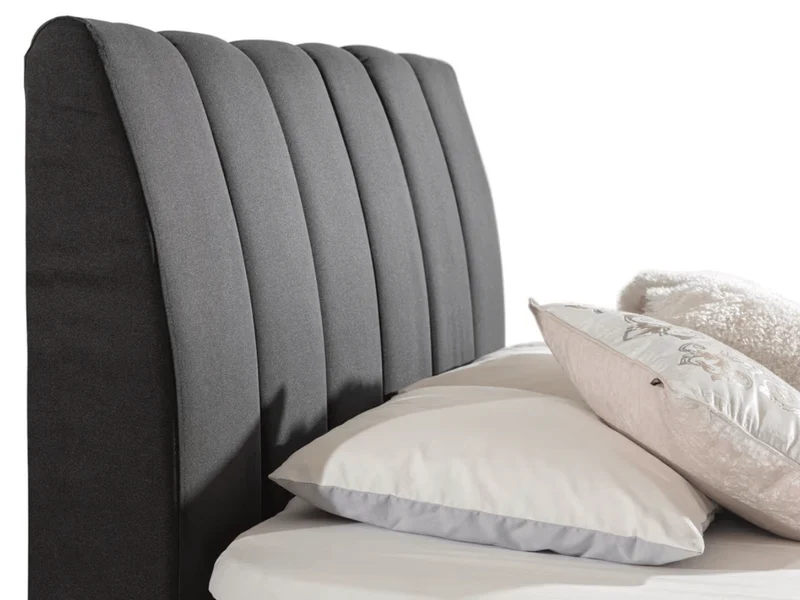 Lit Boxspring Mateo – Lit Complet avec Matelas, Sommier, Coffre de Rangement et Tête de Lit Design