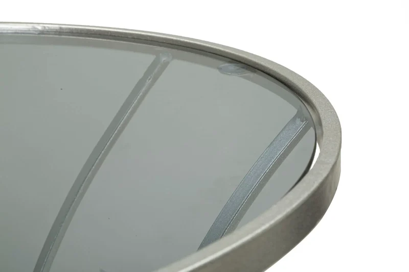 Table basse ronde en verre avec piètement décoratif – Collection Trixy