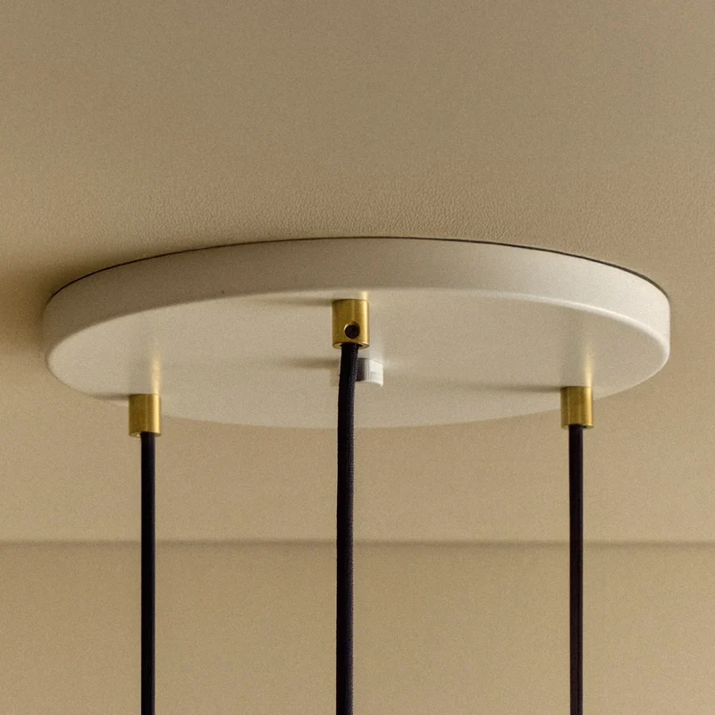 Triple Pendant in Brass + Voronoi III