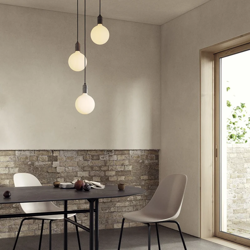 Triple Pendant in Graphite + Sphere IV