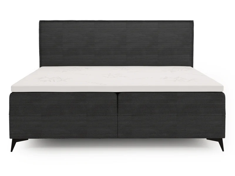Lit complet lit Boxspring avec sommier matelas et surmatelas - ELSA