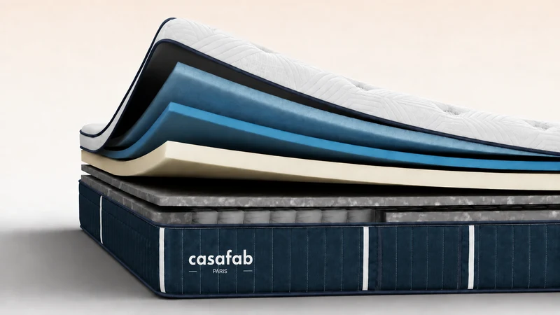 Matelas avec sur-matelas intégré épaisseur 33CM - EVEREST