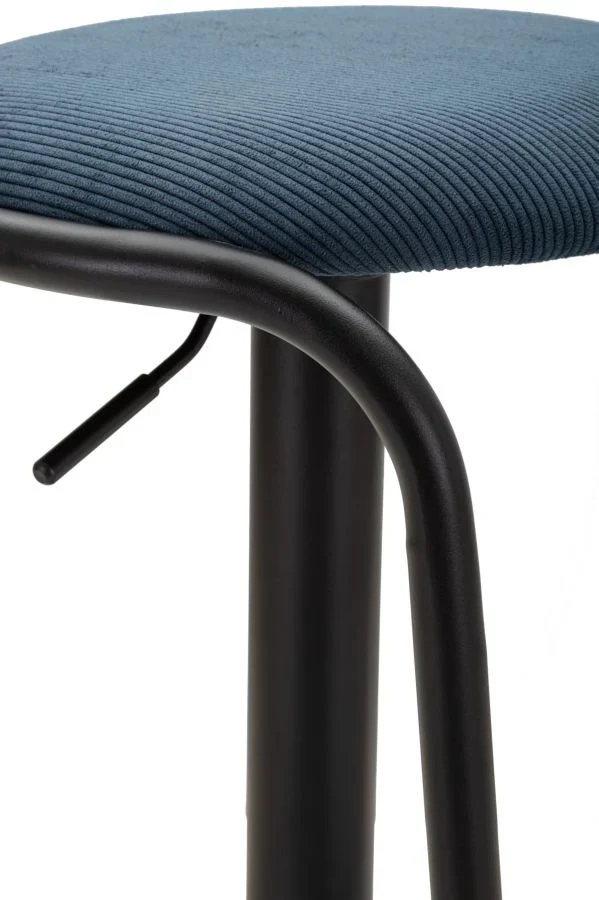 Tabouret de bar réglable bleu marine avec élévateur – Destiny Modern Design