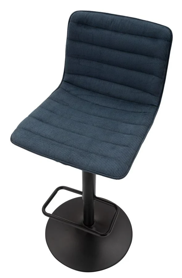 Tabouret de bar réglable bleu marine avec mécanisme de levage – Collection High