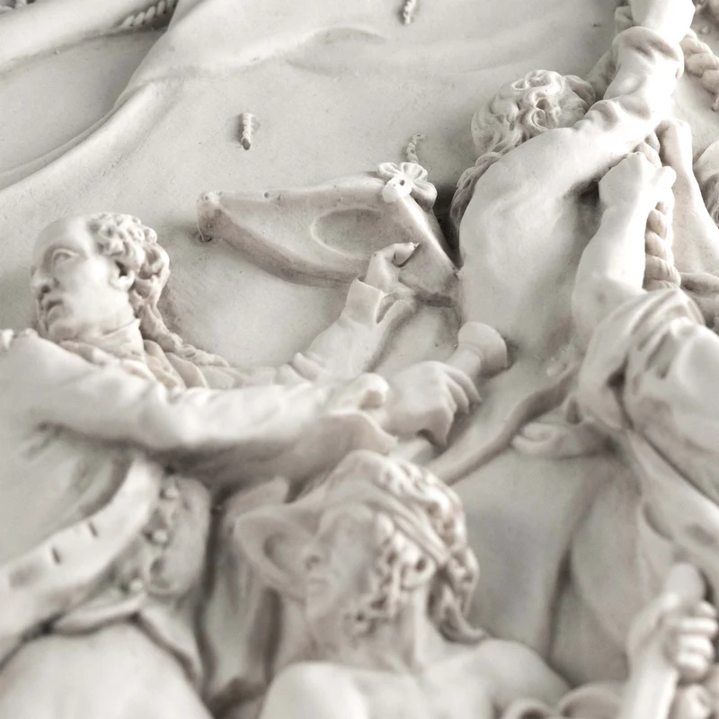 Bas-relief de la colonne Nelson – Sculpture murale en hommage au héros naval britannique