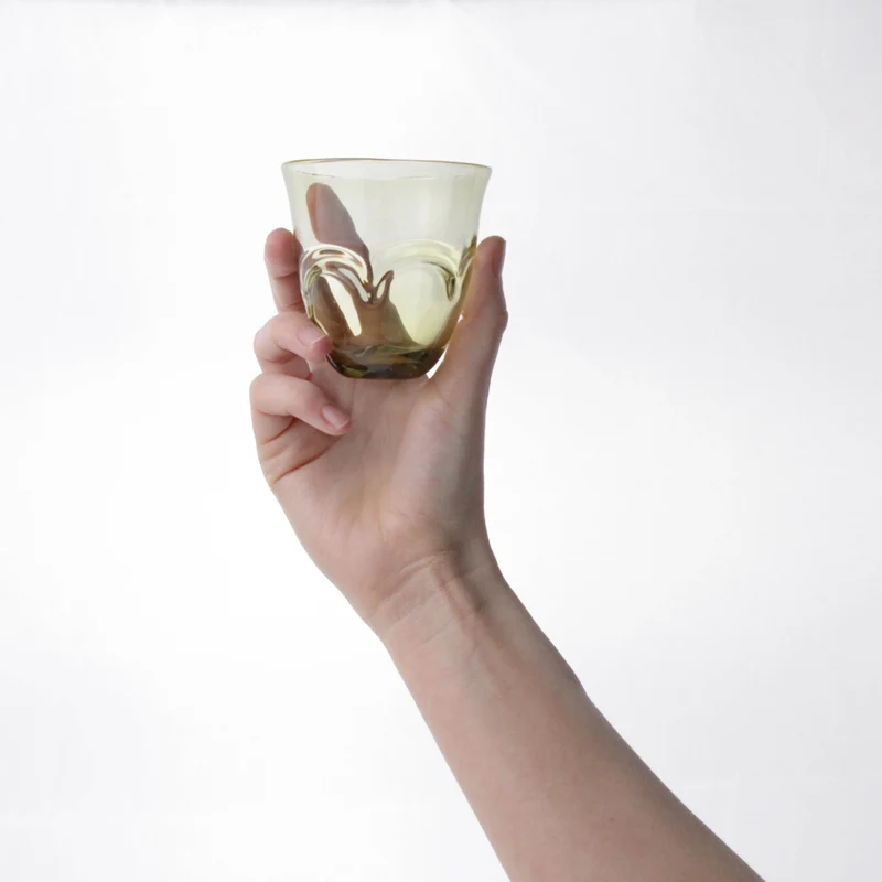 Verre Romain Ancien avec Relief en Paire