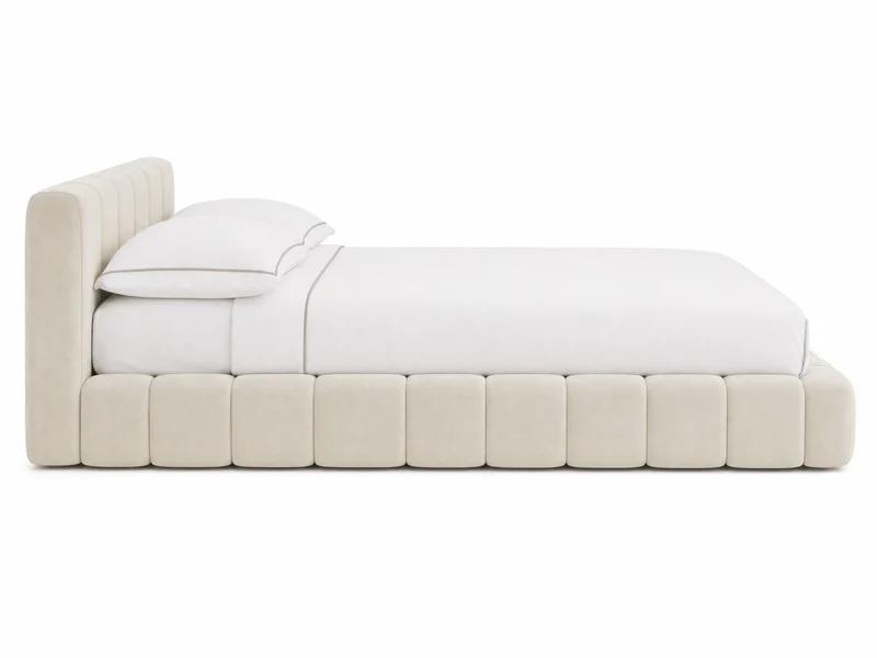 Lit coffre design matelassé - CHLOE
