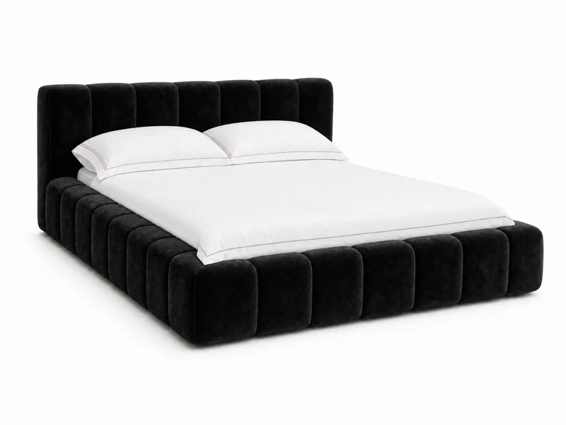 Lit coffre design matelassé - CHLOE