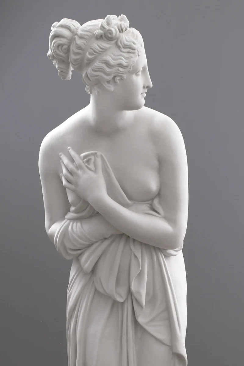 Statue Vénus Italica (Antonio Canova) - grande sculpture en marbre blanc