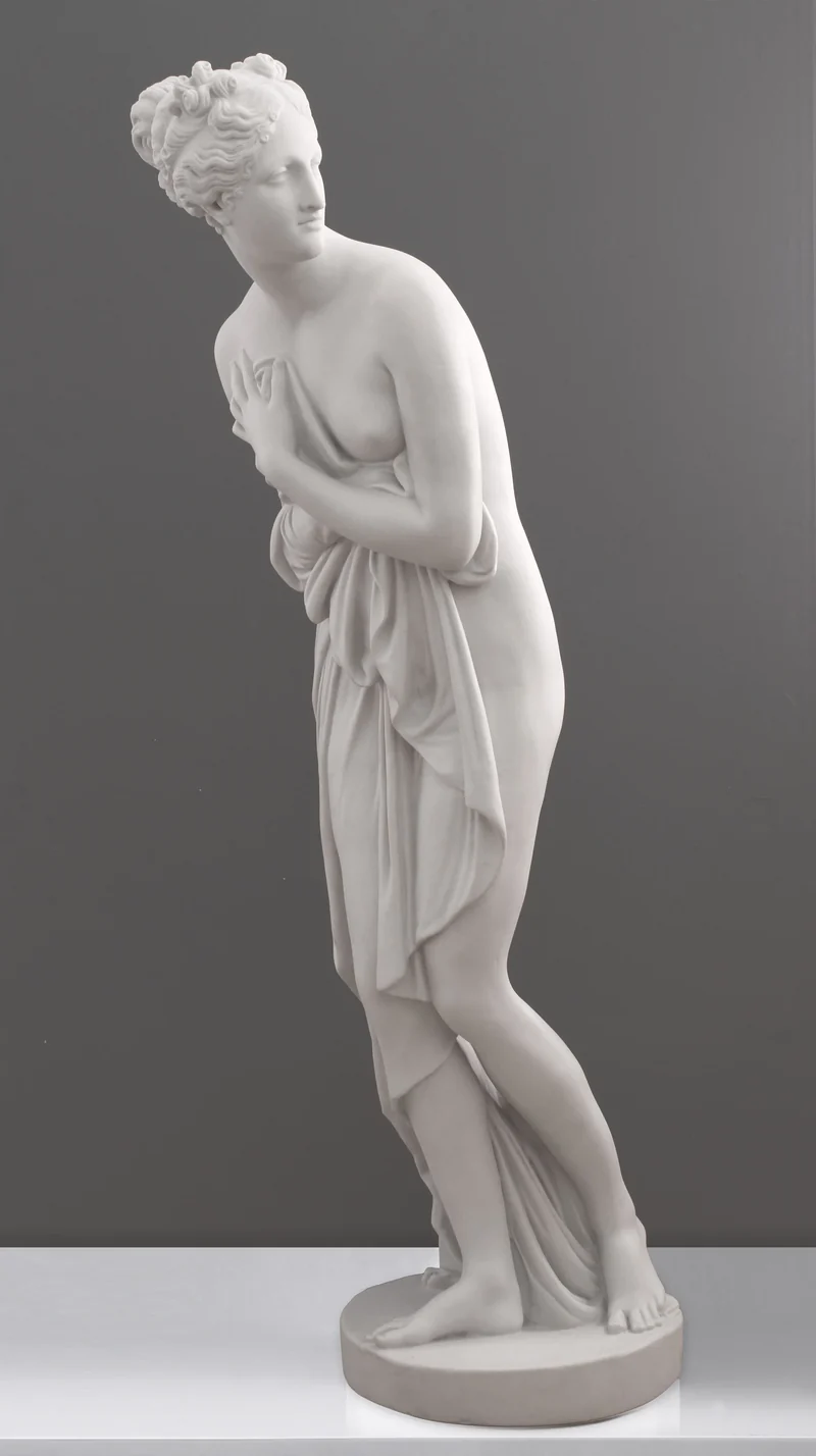 Statue Vénus Italica (Antonio Canova) - grande sculpture en marbre blanc