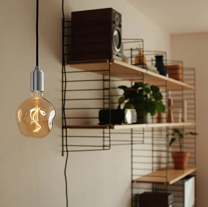 Voronoi I Plug-In Pendant in Stainless Steel