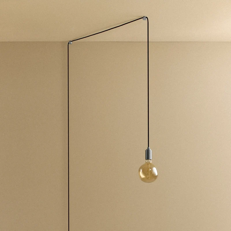 Voronoi I Plug-In Pendant in Stainless Steel