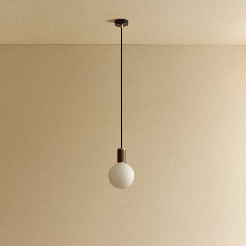 Sphere IV Pendant Light in Walnut