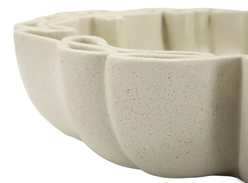 Bol décoratif en résine blanche – Collection Stons