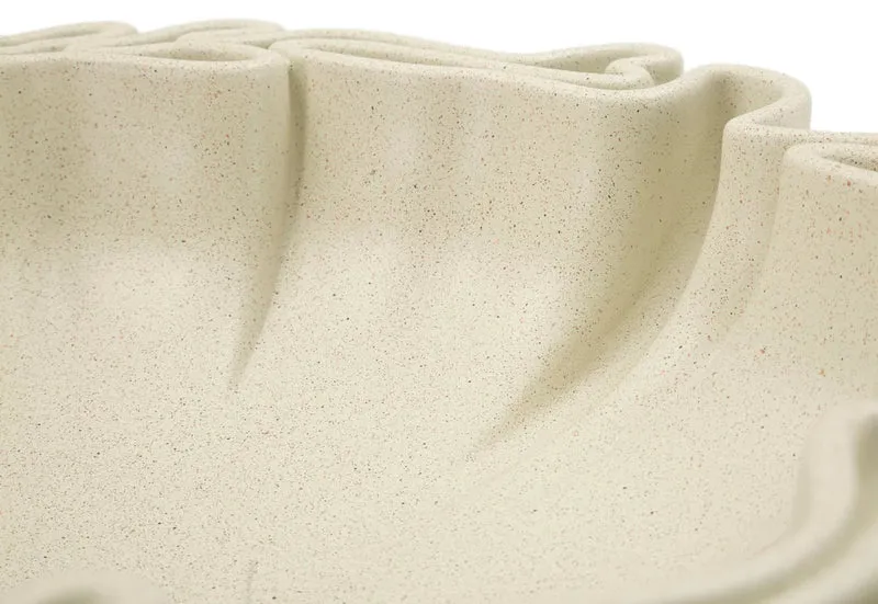 Bol décoratif en résine blanche – Collection Stons
