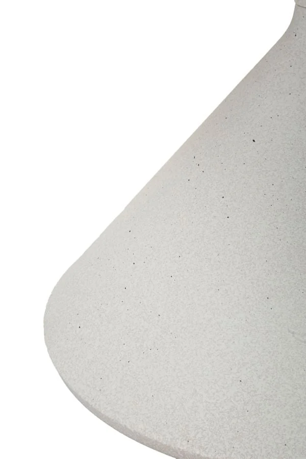Table d'appoint ronde blanche avec base sculpturale – Style contemporain avec plateau en marbre