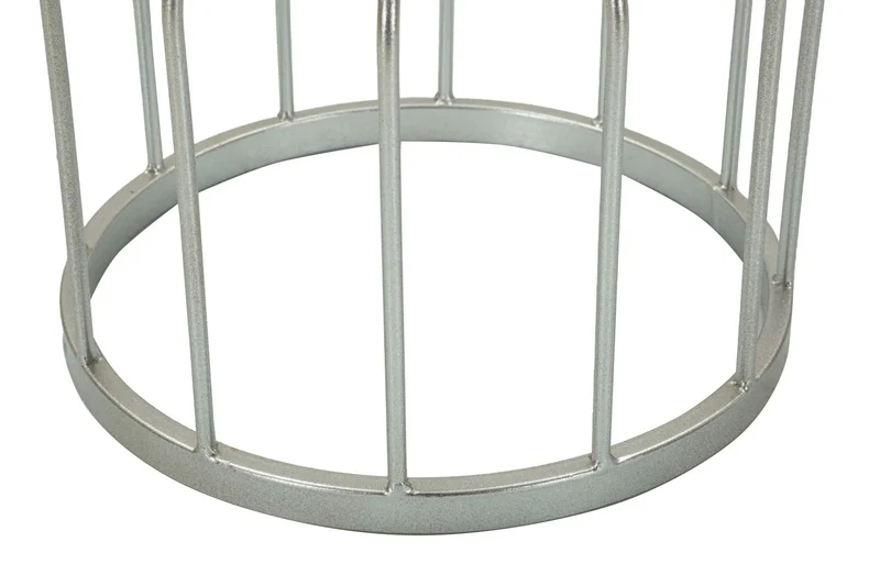 Table d'appoint ronde en marbre artificiel avec base unique – Style contemporain