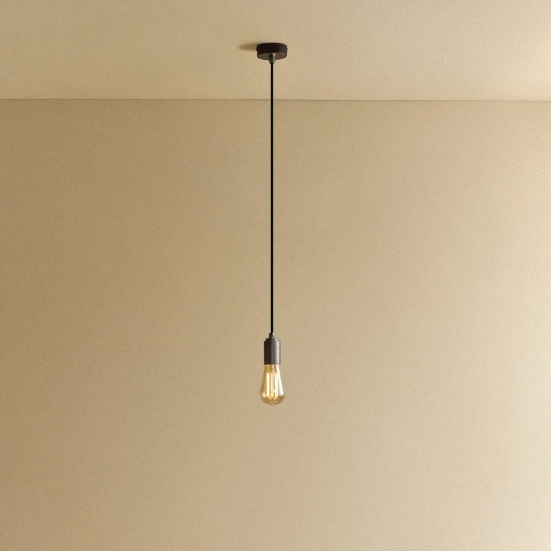 Squirrel Cage Pendant Light in Graphite