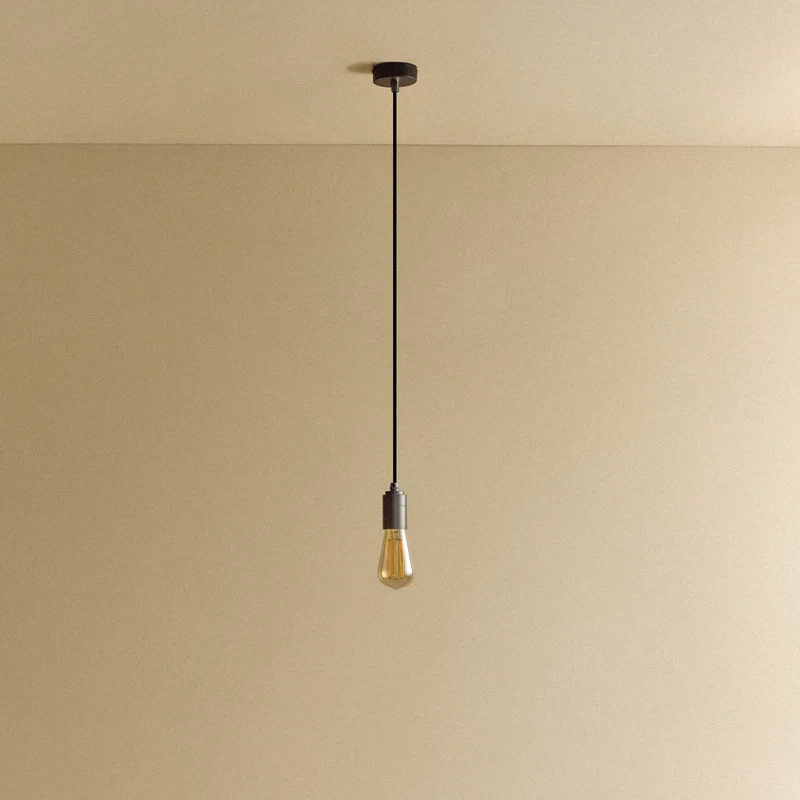 Squirrel Cage Pendant Light in Graphite