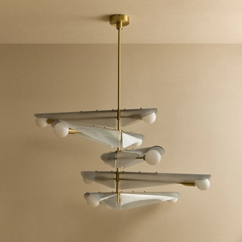 Sycamore Chandelier 5 Tiers in Dawn Grey