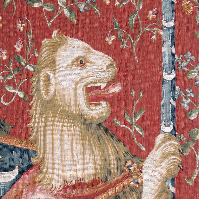Tapisserie Gobelin Portière Lion (Tissage Jacquard)