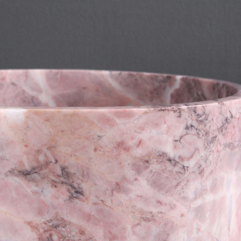 Bol pour Chien en Marbre (Rose et Beige)
