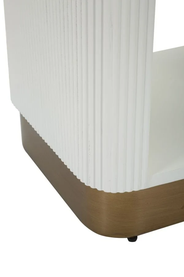 Table de chevet blanche avec tiroir – Table de chevet Tolosa