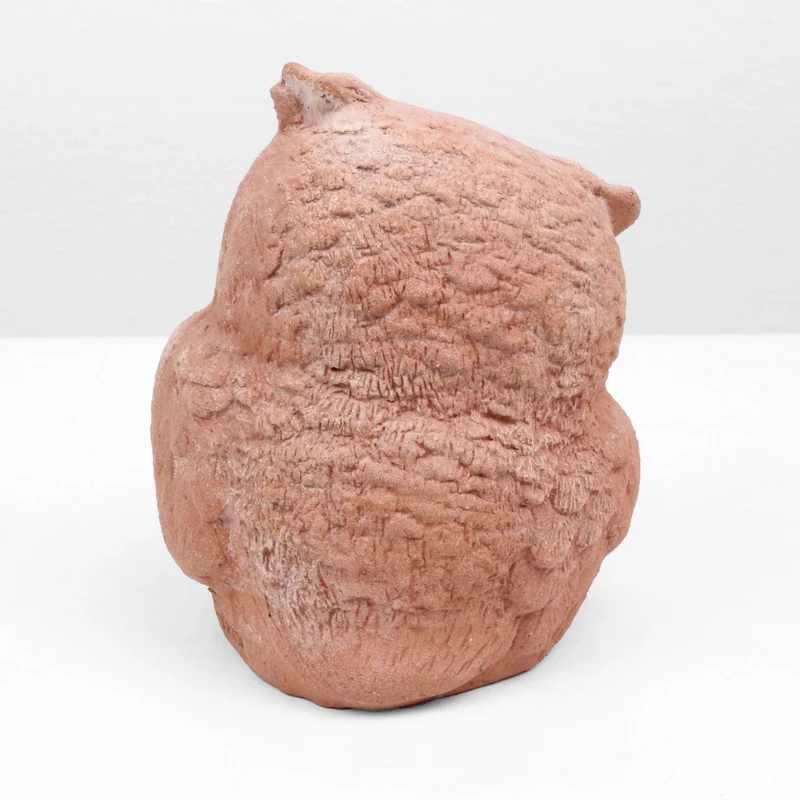 Statuette Hibou en terre cuite