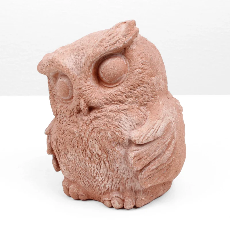 Statuette Hibou en terre cuite