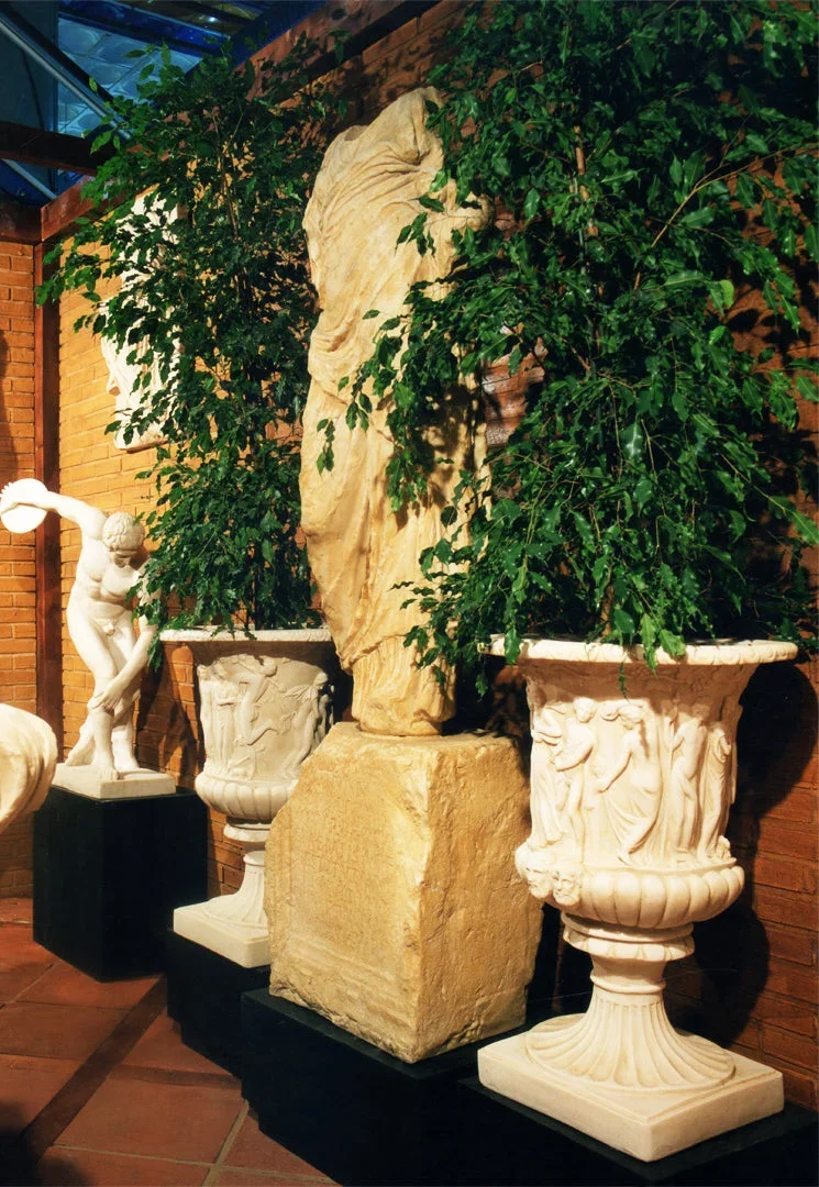 Torse - grande sculpture en marbre blanc