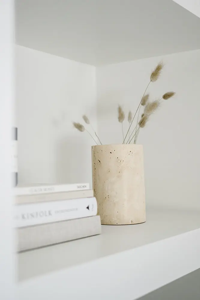 Vase / Rafraîchisseur de Bouteille en Pierre de Travertin