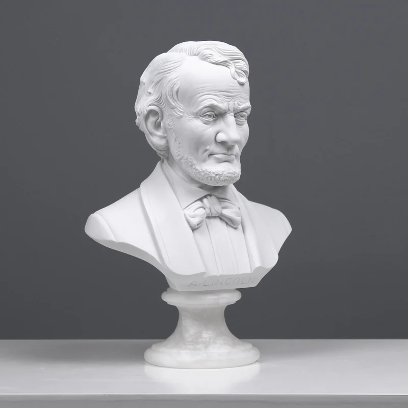Buste d'Abraham Lincoln - sculpture en marbre