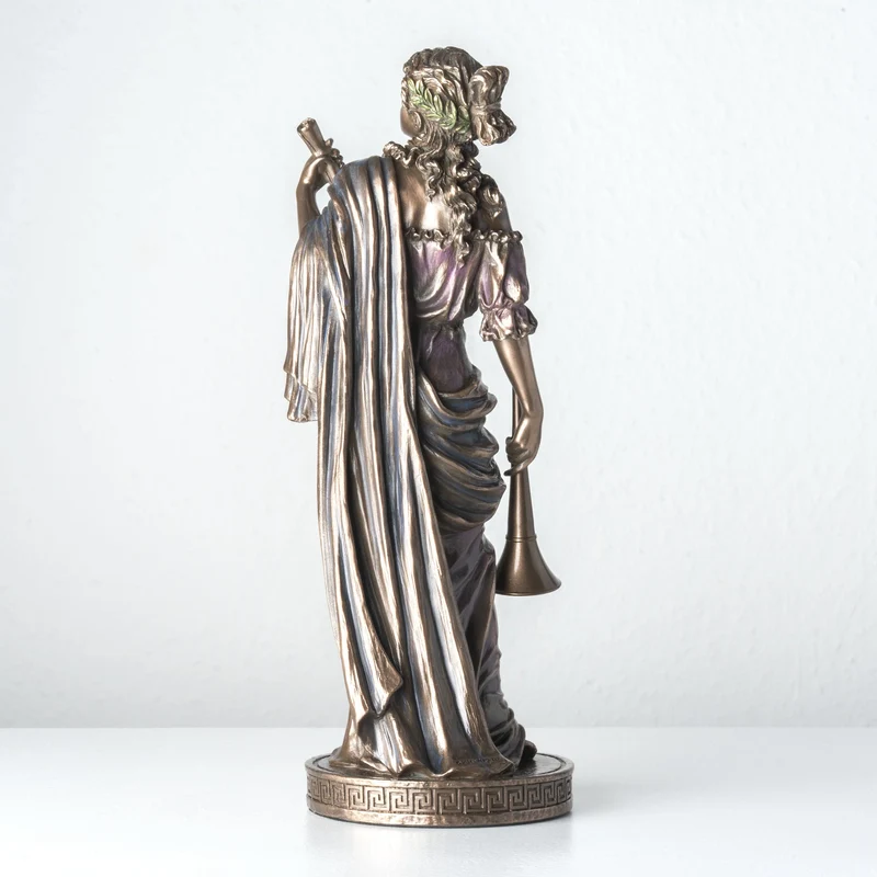 Clio – Muse de l’Histoire (Sculpture en bronze à froid)