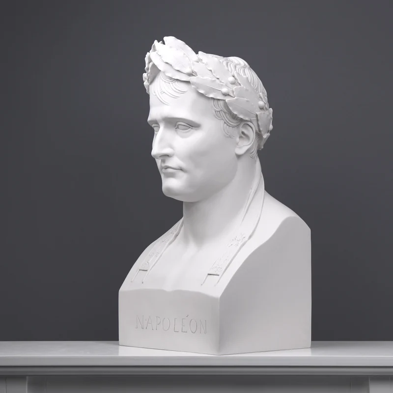 Buste de Napoléon comme César - sculpture en marbre