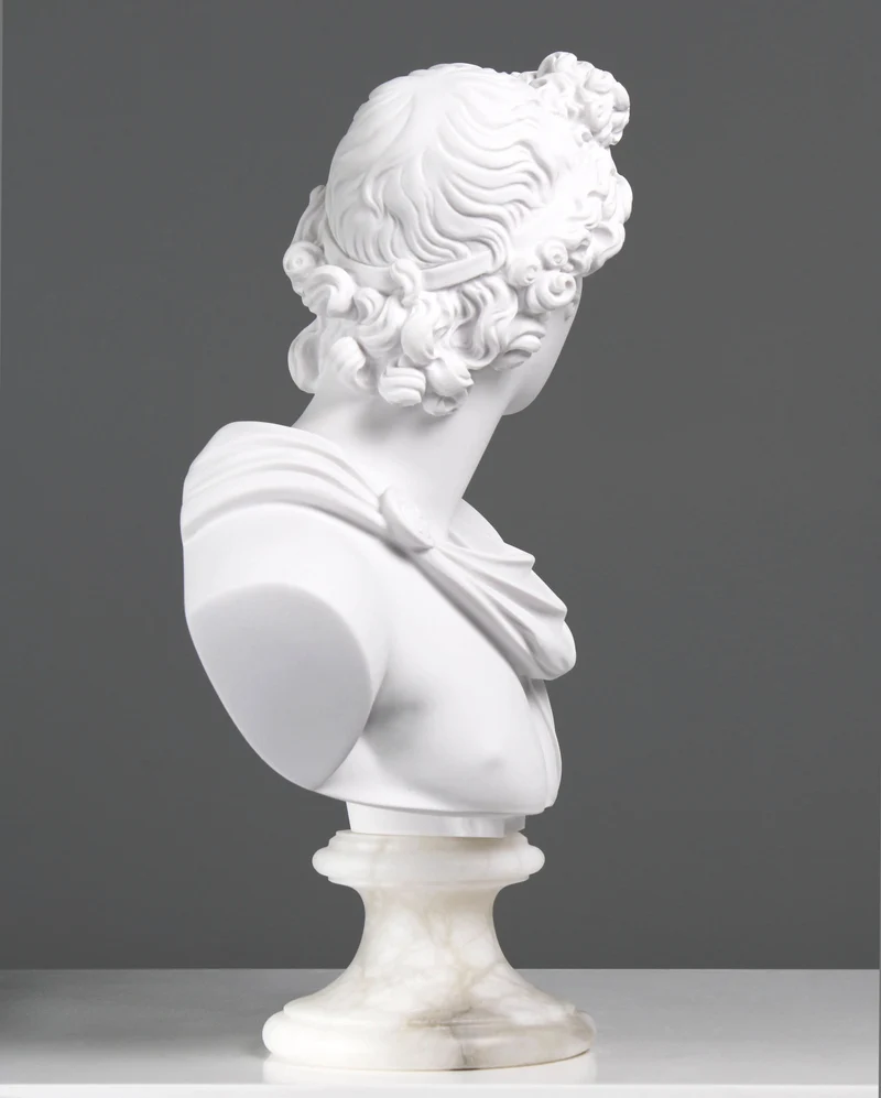 Buste d'Apollon - sculpture en marbre