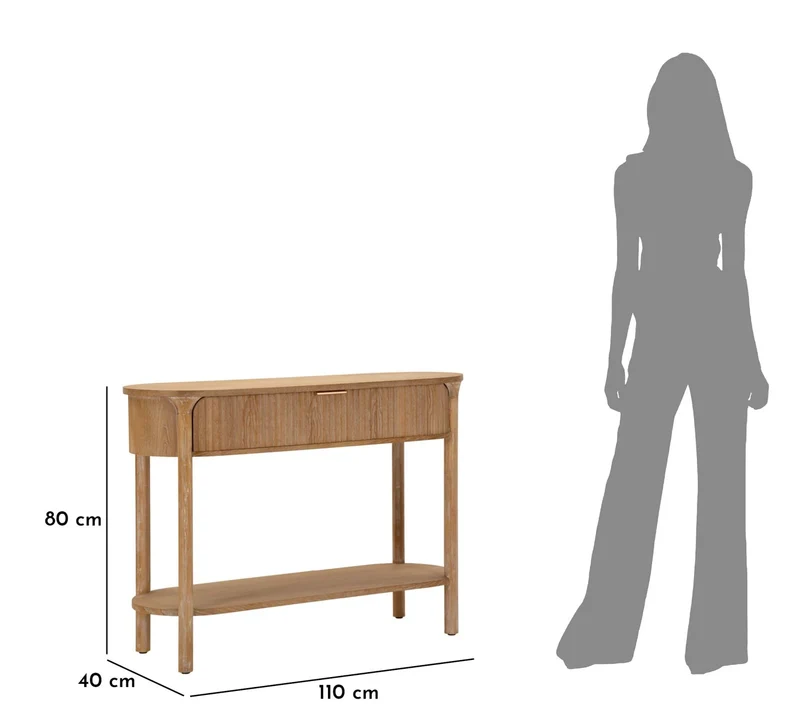 Console en bois avec rangement – Entrée moderne Gothenburg