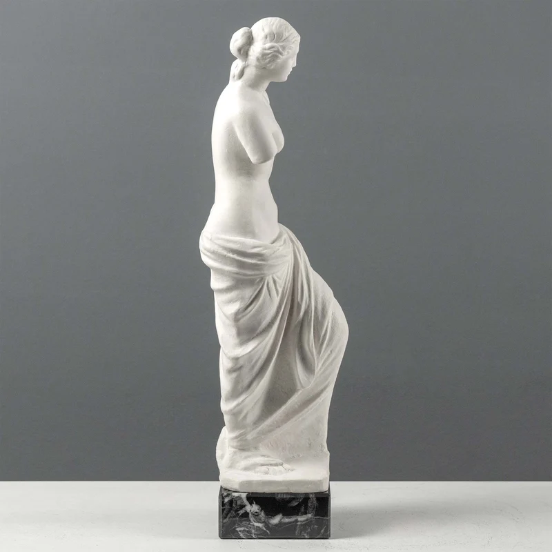 Buste de Vénus de Milo sur Socle en Marbre Noir
