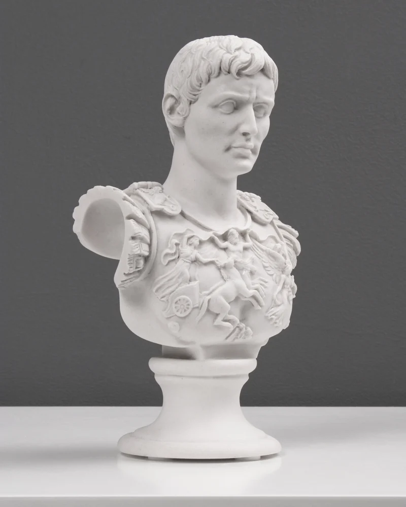 Buste d'Auguste (petite taille) - sculpture en marbre