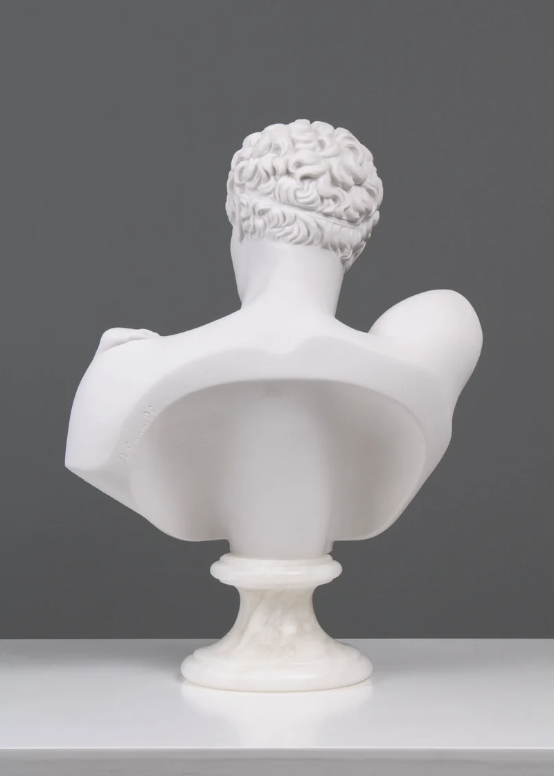 Buste d'Hermès - sculpture en marbre