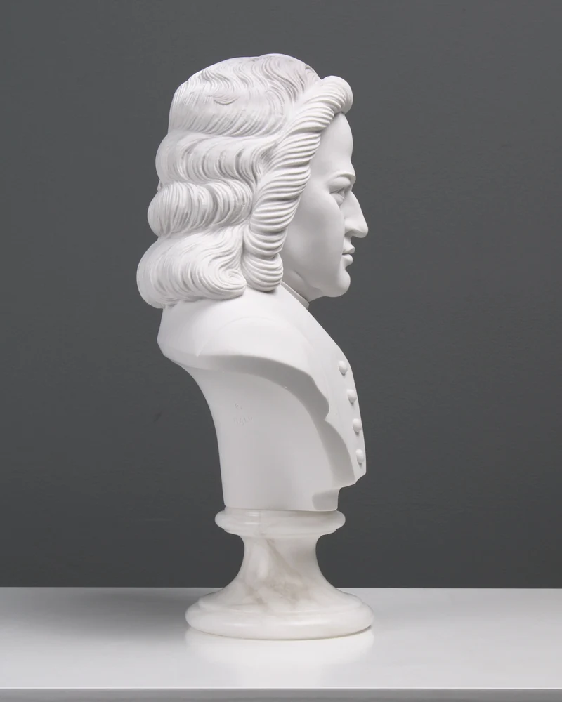 Buste de Bach - sculpture en marbre