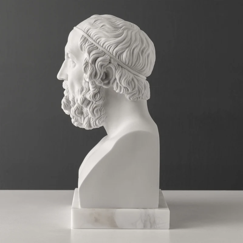 Buste d’Homère — Père de l’épopée et de la mythologie grecques