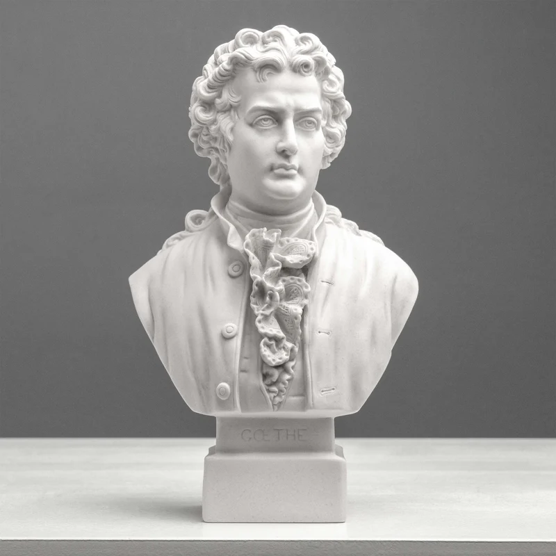 Buste Goethe – Poète allemand en style néoclassique