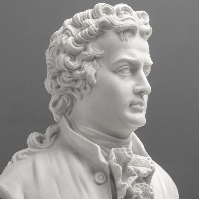Buste Goethe – Poète allemand en style néoclassique
