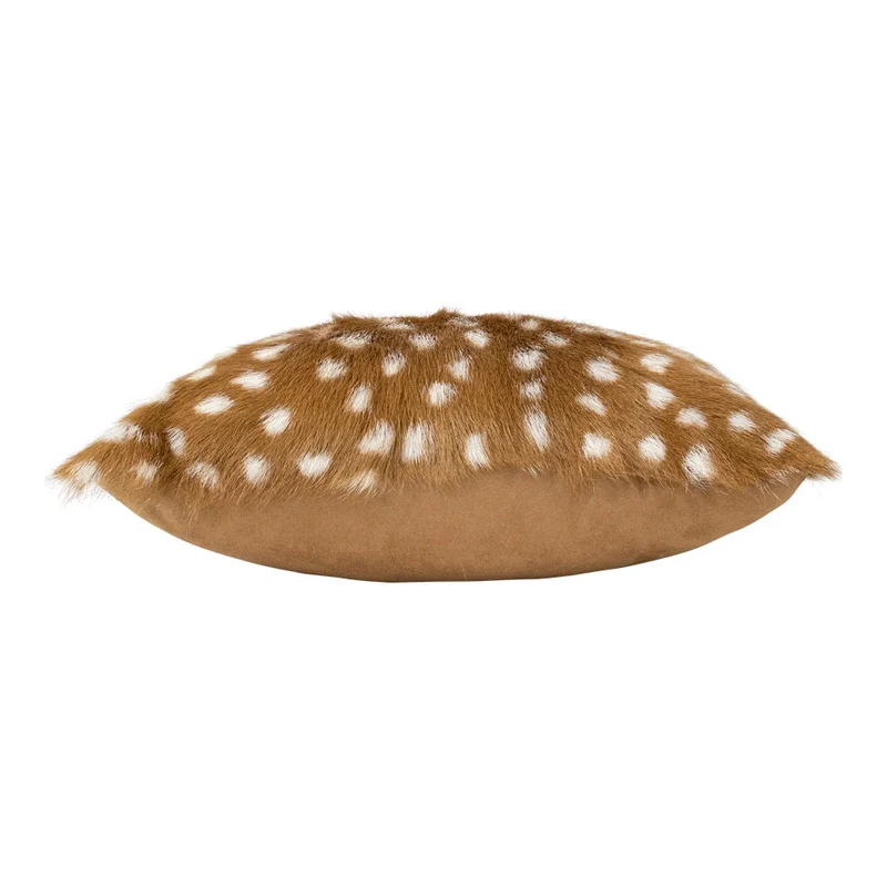 Coussin en Fourrure de Cerf Brun Tacheté (Capra aegagrus hircus)