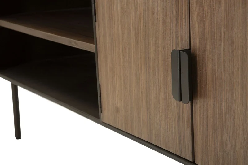 Meuble TV en bois avec rangement – Meuble multimédia Toronto